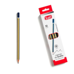 LAPIZ GRAFITO 6H TRABI (SOLO POR 12 UNIDADES)