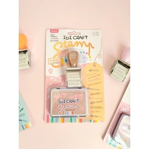 STAMP SET TRAVEL (SELLO + ALMOHADILLA)