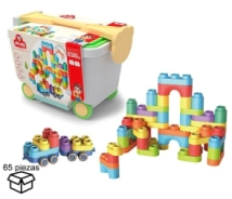 BLOQUES SOFT 65 PIEZAS PHI PHI TOYS
