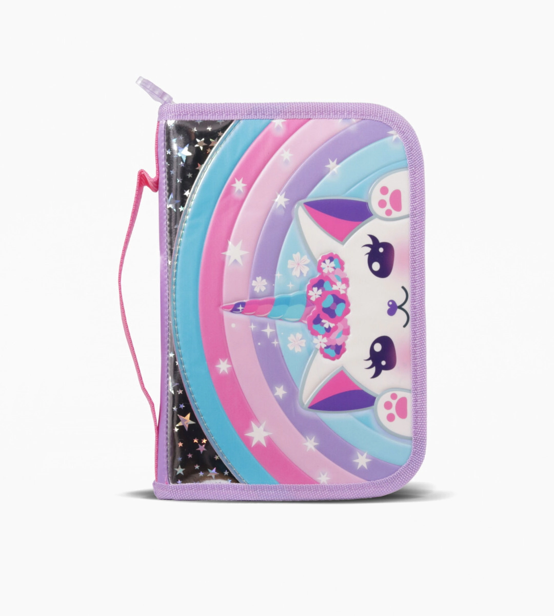 CARTUCHERA RIDIGA 1 CIERRE MAKE UP FOOTY LILA