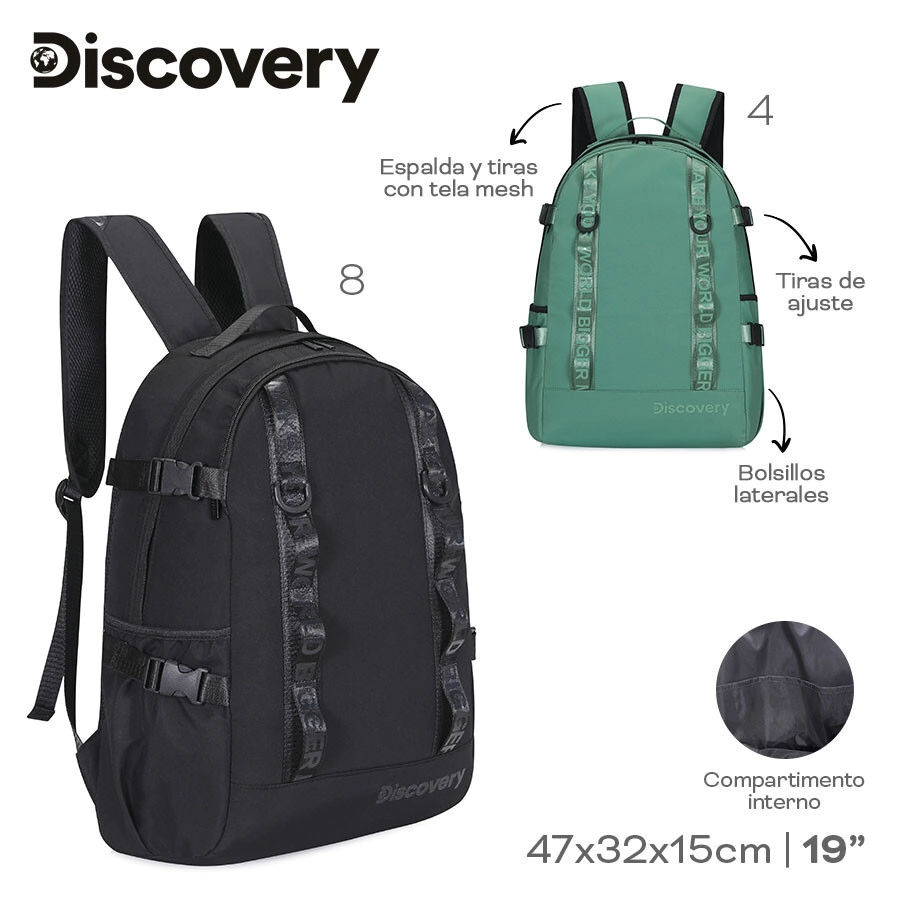 MOCHILA DISCOVERY NEGRO