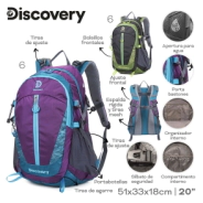 MOCHILA CAMPING DISCOVERY VERDE