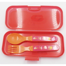 SET DE CUBIERTOS PLASTICOS PEPPA PIG