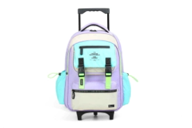 MOCHILA COLORBLOCK CARRO CHIMOLA LILA