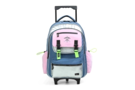 MOCHILA COLORBLOCK CARRO CHIMOLA AZUL