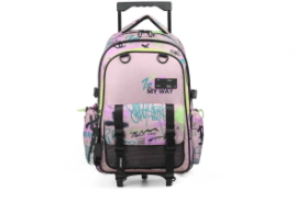 MOCHILA GRAFFITI CARRO CHIMOLA ROSA