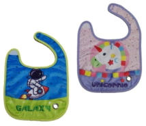 Baberos Galaxia y Unicorn 20cm
