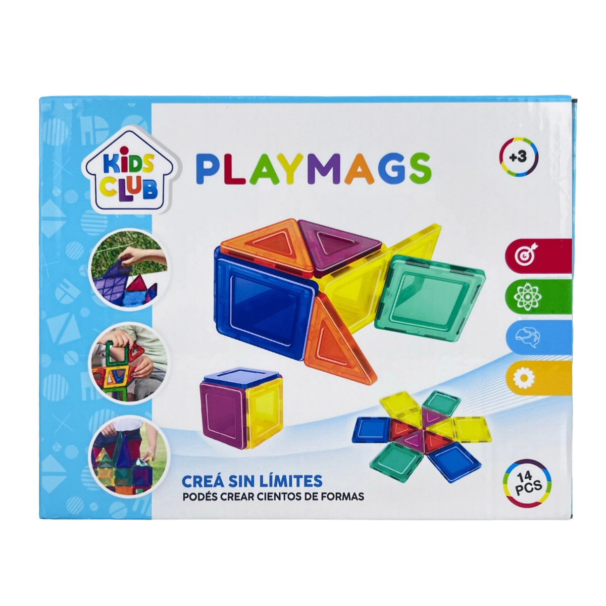 JUEGO DE BLOQUES MAGNETICOS 14 PZAS 24x17x4 CM