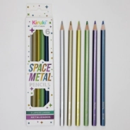 LAPICES DE COLORES METALIZADOS x6