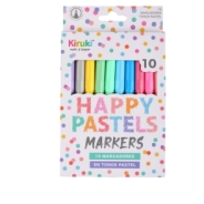 MARCADORES COLORES PASTEL x10