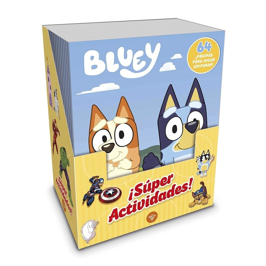 LIBRO COLOREAR UNICORNIOS, PAW PATROL, MARVEL Y BLUEY