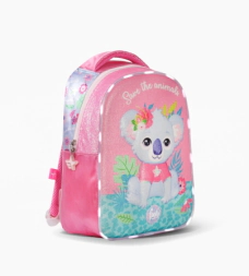 MOCHILA ESPALDA 13" CON LUZ LED KOALA FOOTY ROSA
