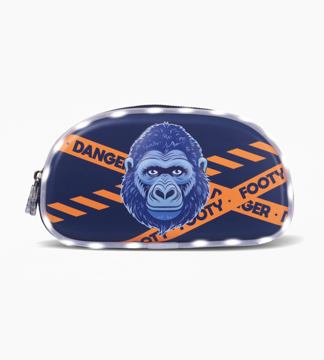 CARTUCHERA CON LED GORILLA FOOTY AZUL