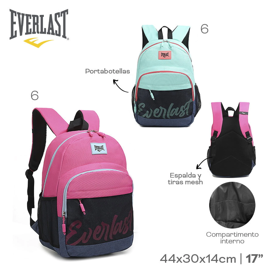 MOCHILA EVERLAST FUCSIA