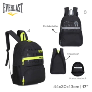 MOCHILA PORTANOTEBOOK EVERLAST GRIS