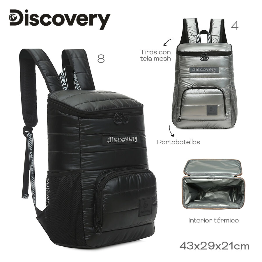 MOCHILA COOLER DISCOVERY NEGRO