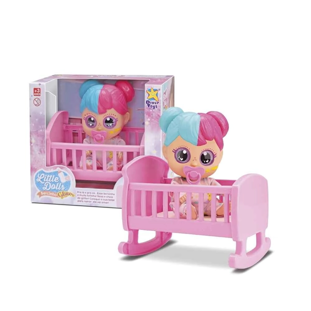 LITTLE DOLLS GLITTER MU�ECA + CUNA ISAKITO