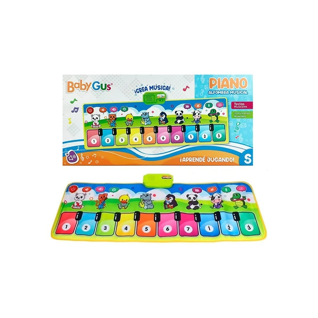 ALFOMBRA PIANO INTERACTIVO BABYGUS 45x22x5 CM