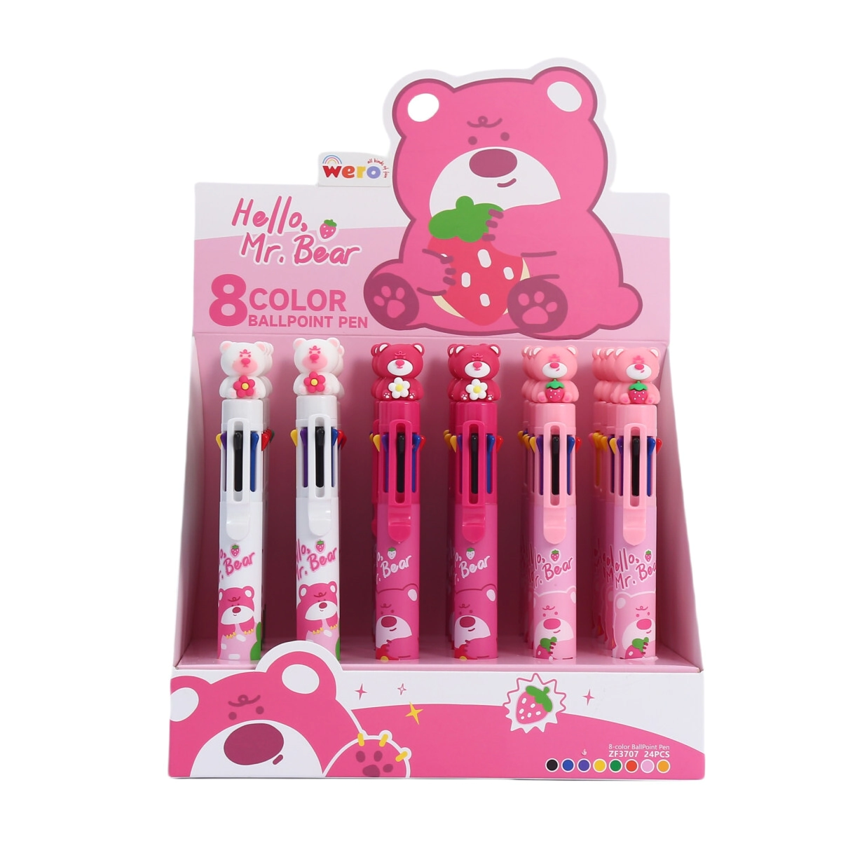 BOLIGRAFO 8 COLORES MR BEAR WERO