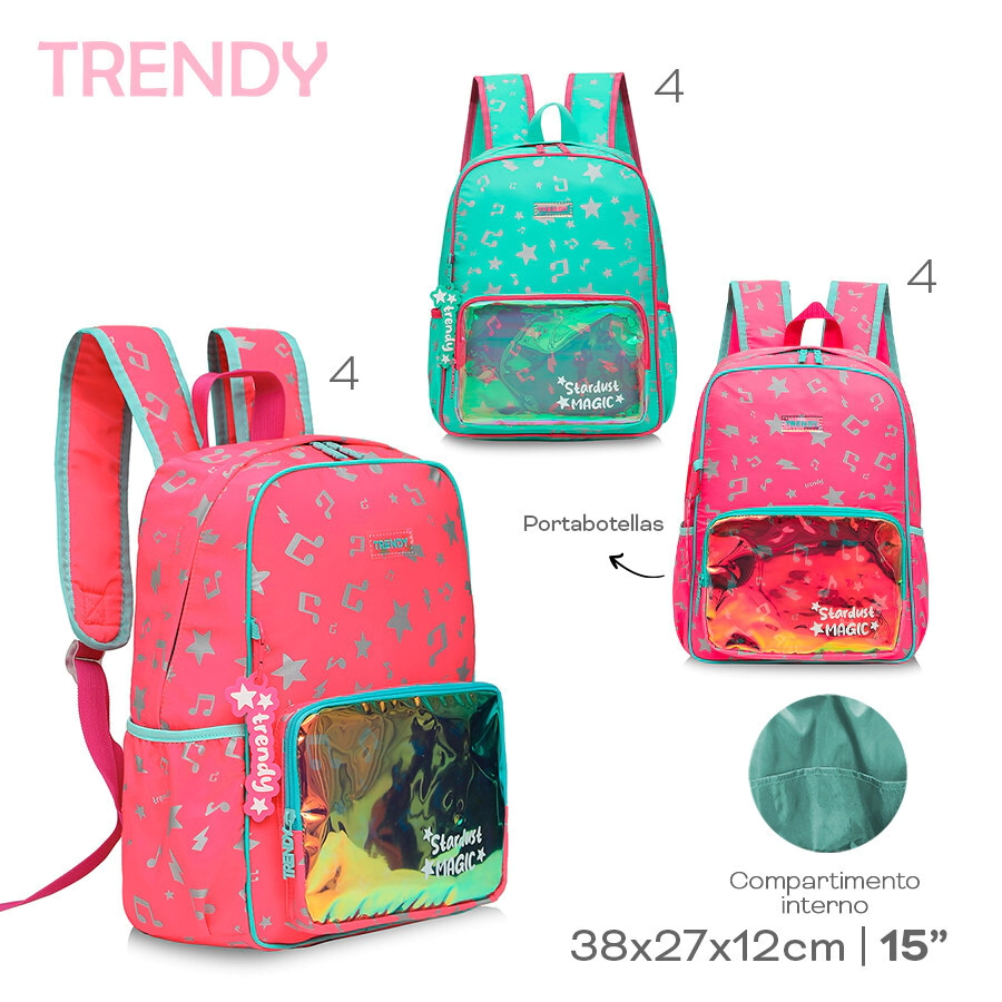 MOCHILA TRENDY FUCSIA