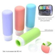 SET ENVASES PARA RELLENAR VIAJE x4 DE 90 ML WANDERLUST