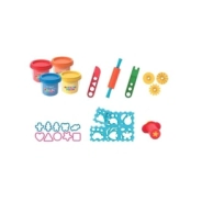 CAJA DE PP CON MASA + HERRAMIENTAS + ACCESORIOS
