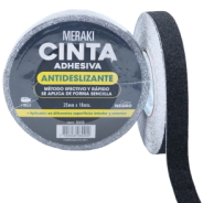 CINTA ANTIDESLIZANTE 25mm x 18 NEGRO