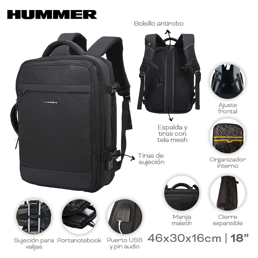 MOCHILA PORTANOTEBOOK HUMMER