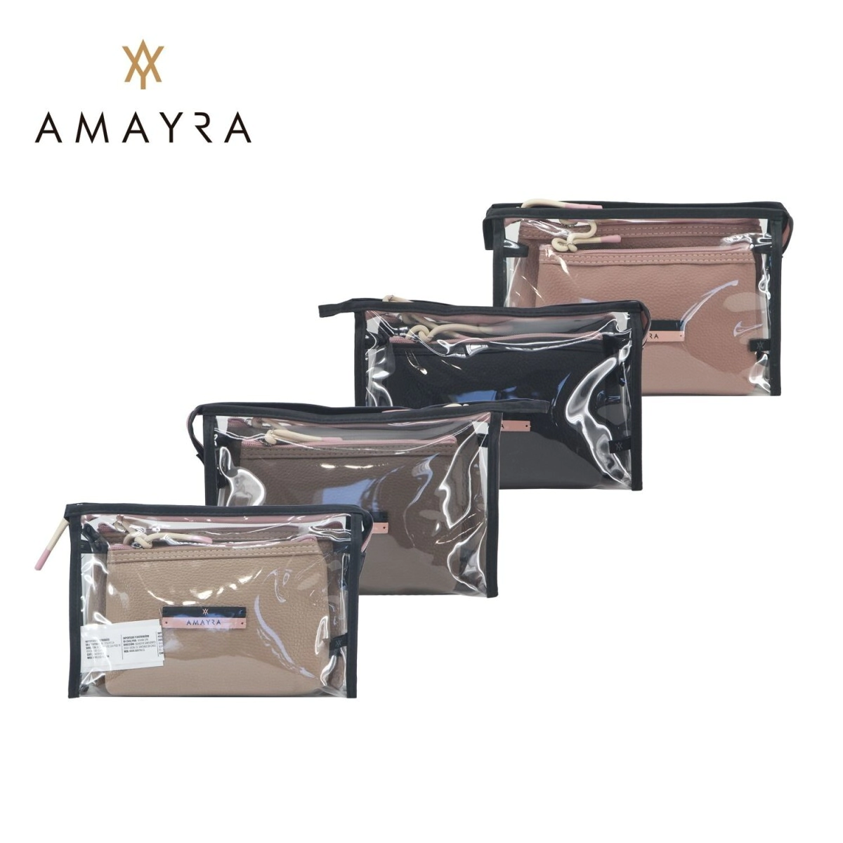 PORTACOSMETICOS AMAYRA x3