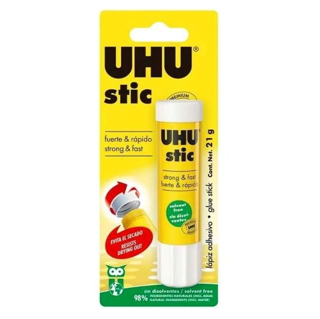 PEGAMENTO UHU STIC BARRA 21 GRS