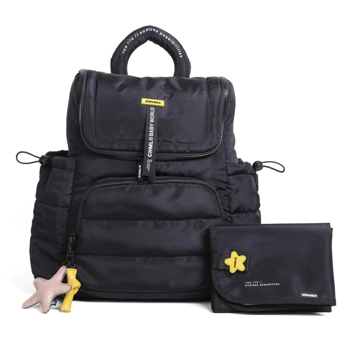 MOCHILA MATERNAL BABY WORLD CHIMOLA BLACK