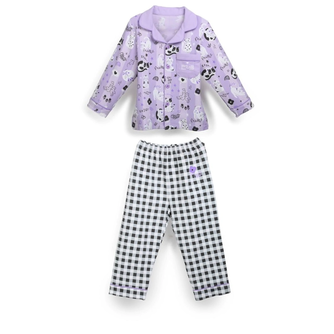 PIJAMA CAMISA CAT CHIMOLA TALLE 100