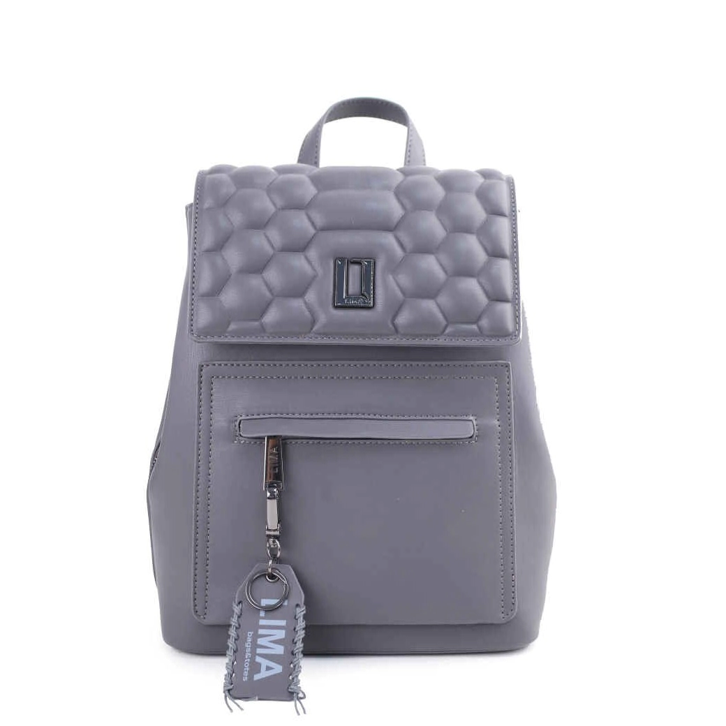 MOCHILA VALERIA LIMA GRIS