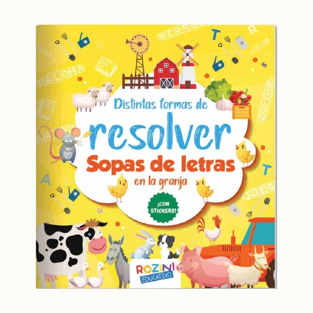 LIBRO RESOLVER SOPA DE LETRAS EN LA GRANJA