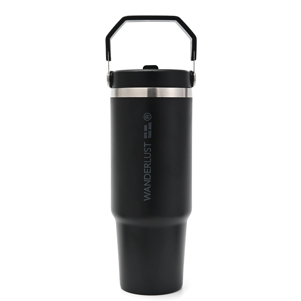VASO TERMICO CON PICO 900ML NEGRO WANDERLUST