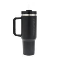 VASO TERMICO CON BOMBILLA 1200ML NEGRO WANDERLUST