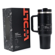 VASO TERMICO CON BOMBILLA 1200ML NEGRO WANDERLUST