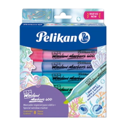 MARCADOR P/ VIDRIO  600 ESTUCHE X 8 PELIKAN