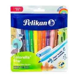 MARCADOR FINO COLORELLA STAR ESTUCHE X 12 PELIKAN