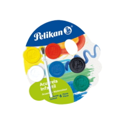 ACUARELA INFANTIL 6 PASTILLAS PELIKAN