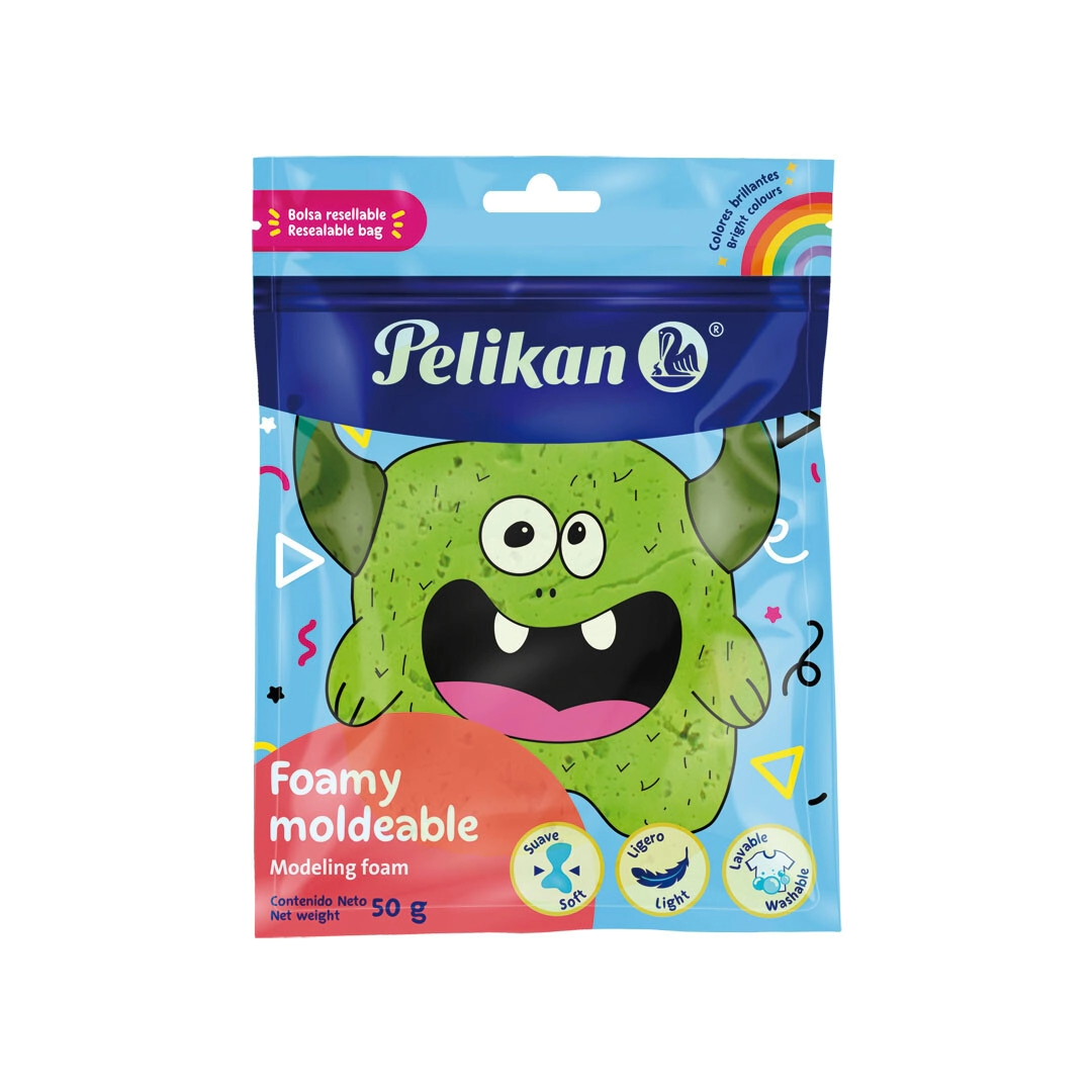 FOAMI MOLDEABLE VERDE CLARO x50 GR PELIKAN