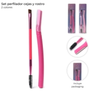 SET PERFILADOR CEJAS Y ROSTRO x2 SKORA