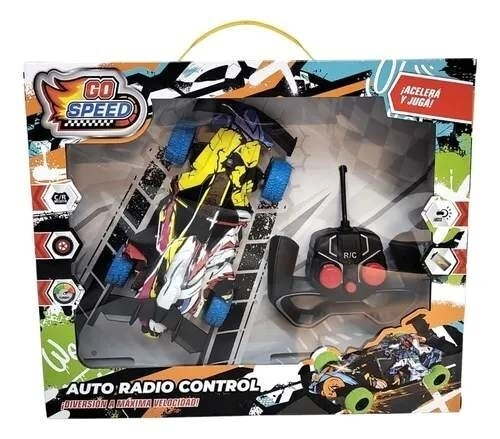 FORMULA UNO GRAFFITI CON LUCES RADIO CONTROL GO SPEED 31x26x8 CM