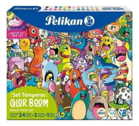 SET TEMPERAS COLOR BOOM X24 POTES PELIKAN