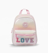 MOCHILA ESPALDA CHICA LINEA LOVE FOOTY ROSA