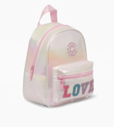 MOCHILA ESPALDA CHICA LINEA LOVE FOOTY ROSA