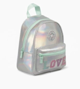 MOCHILA ESPALDA CHICA LINEA LOVE FOOTY VERDE