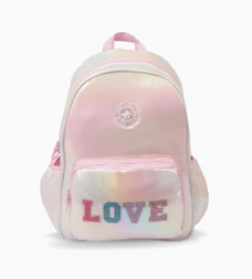 MOCHILA ESPALDA GRANDE LINEA LOVE FOOTY ROSA
