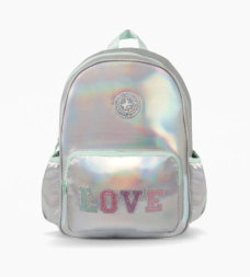 MOCHILA ESPALDA GRANDE LINEA LOVE FOOTY VERDE