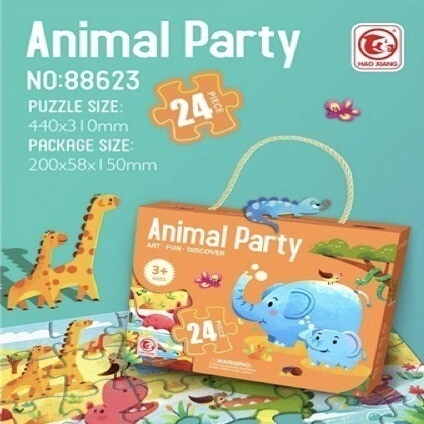 ROMPECABEZAS ANIMAL PARTY 24 PIEZAS